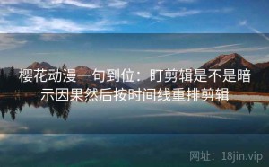 樱花动漫一句到位：盯剪辑是不是暗示因果然后按时间线重排剪辑