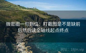 微密圈一句到位：盯截图是不是缺前后然后读全轴线起点终点